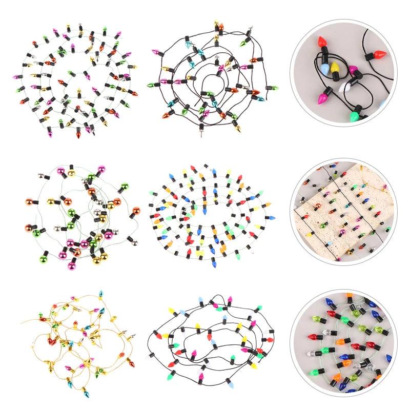 1M 1:12 Dollhouse Miniature Decorative String Lights DIY Fake String Lights Christmas Decoration Accessories No Power Supply