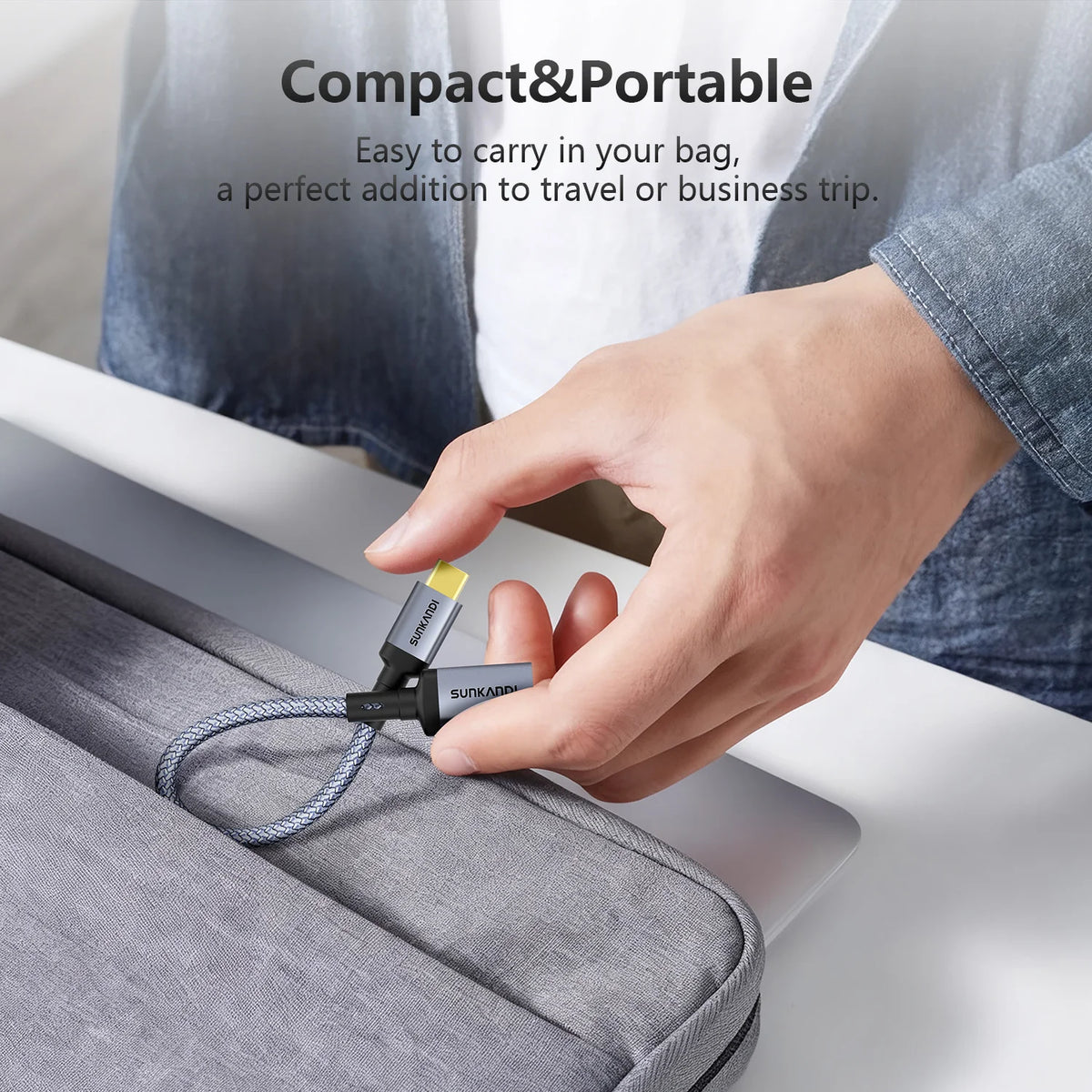 SUNKANDI USB C to USB 3.1 Adapter 10Gbps OTG Cable Type C Male to USB A Female for iPhone 15 MacBook Pro Air iPad Pro Galaxy S24
