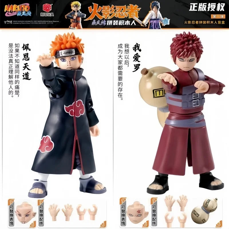 New Original NARUTO Building Blocks Toys Cartoon Anime DIY Assembled Figure Uzumaki Shippuden Action Model Toys Fans Gifts