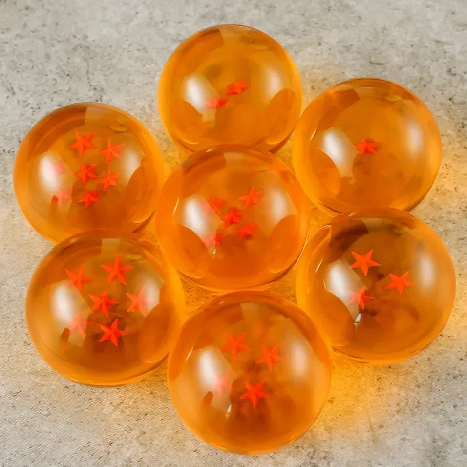 Bandai Anime Dragon Ball Crystal Ball Z Star 1-7 Resin Dragonbead Cosplay Props Desktop Decoration Children Toys Gifts