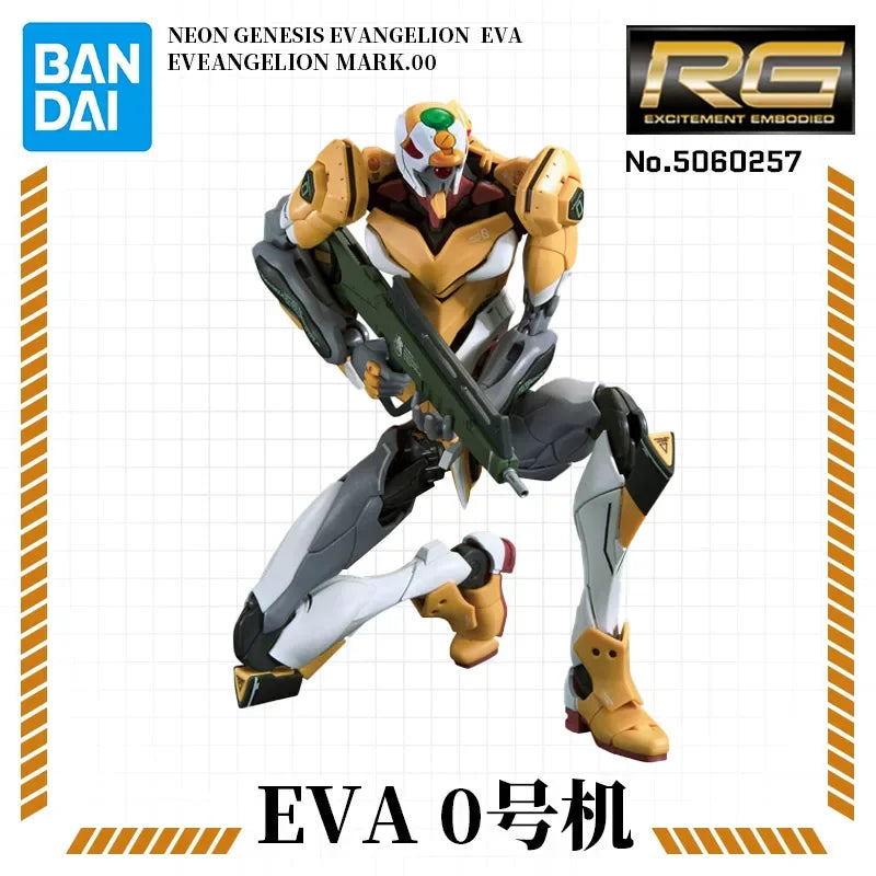 In Stock  RG EVANGELION UNIT-00 -01 -02Bandai Anime Model Toys Action Figure Gifts Collectible Ornaments
