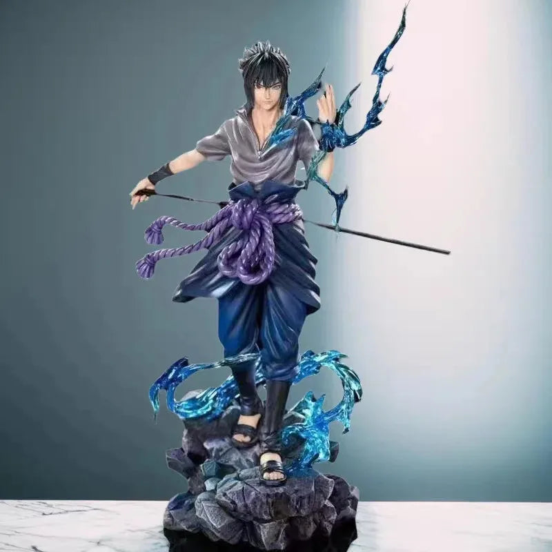 -*-23cm Naruto Anime Figure Uzumaki Naruto Uchiha Sasuke Action Model Pvc Statue Desktop Ornament Collection Toys Gift