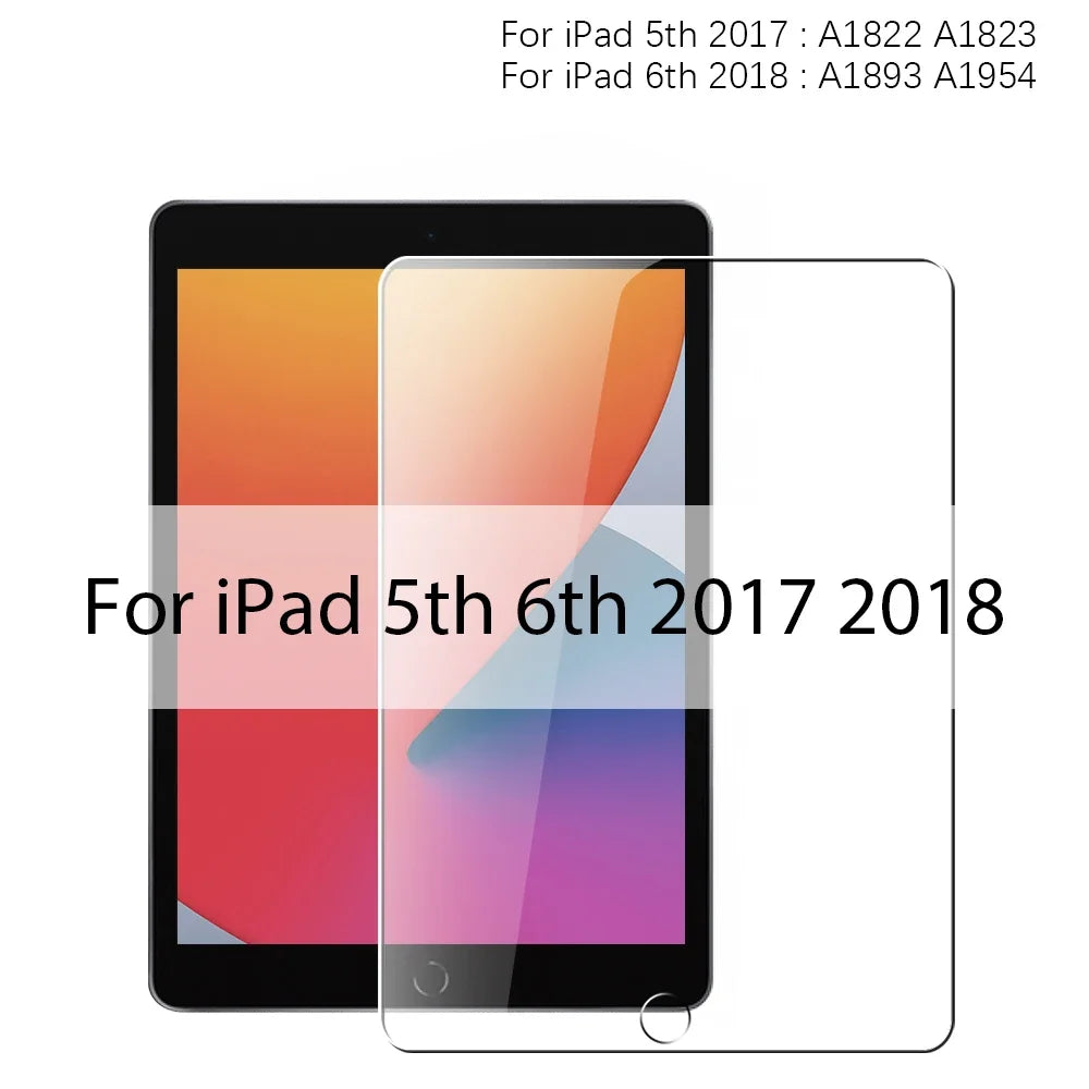 2PCS Screen Protector Case for IPad Pro 13 12.9 11 6th A16 M4 M2 2024 Air 5 4 3 2 1 9 9th 10 10th Gen Mini 6 10.9 10.2 9.7 Cover