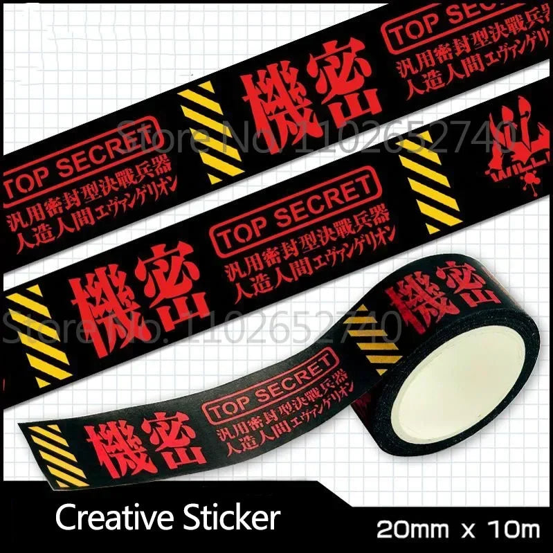 6 Styles Anime Anime Figure Asuka Langley DIY Cartoon Sticker Tape Children's Scrapbook Sticker Toys Anime Peripheral