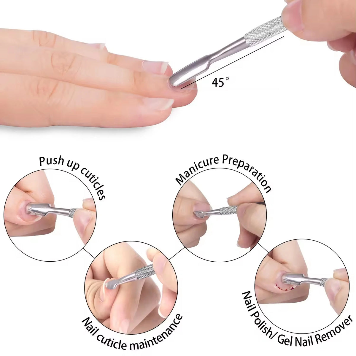 1/4Pcs Nippers Nail Manicure Scissors Cuticle Clippers Trimmer Dead Skin Remover Pedicure Stainless Steel Cutters Tool Cuticle