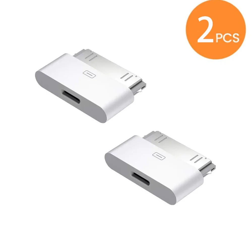 Lighting To 30Pin Adapter 8Pin Male To 30 Pin Female Charging Sync Converter for IPhone 4 4S IPad 2 3 IPod Touch Charger Cable