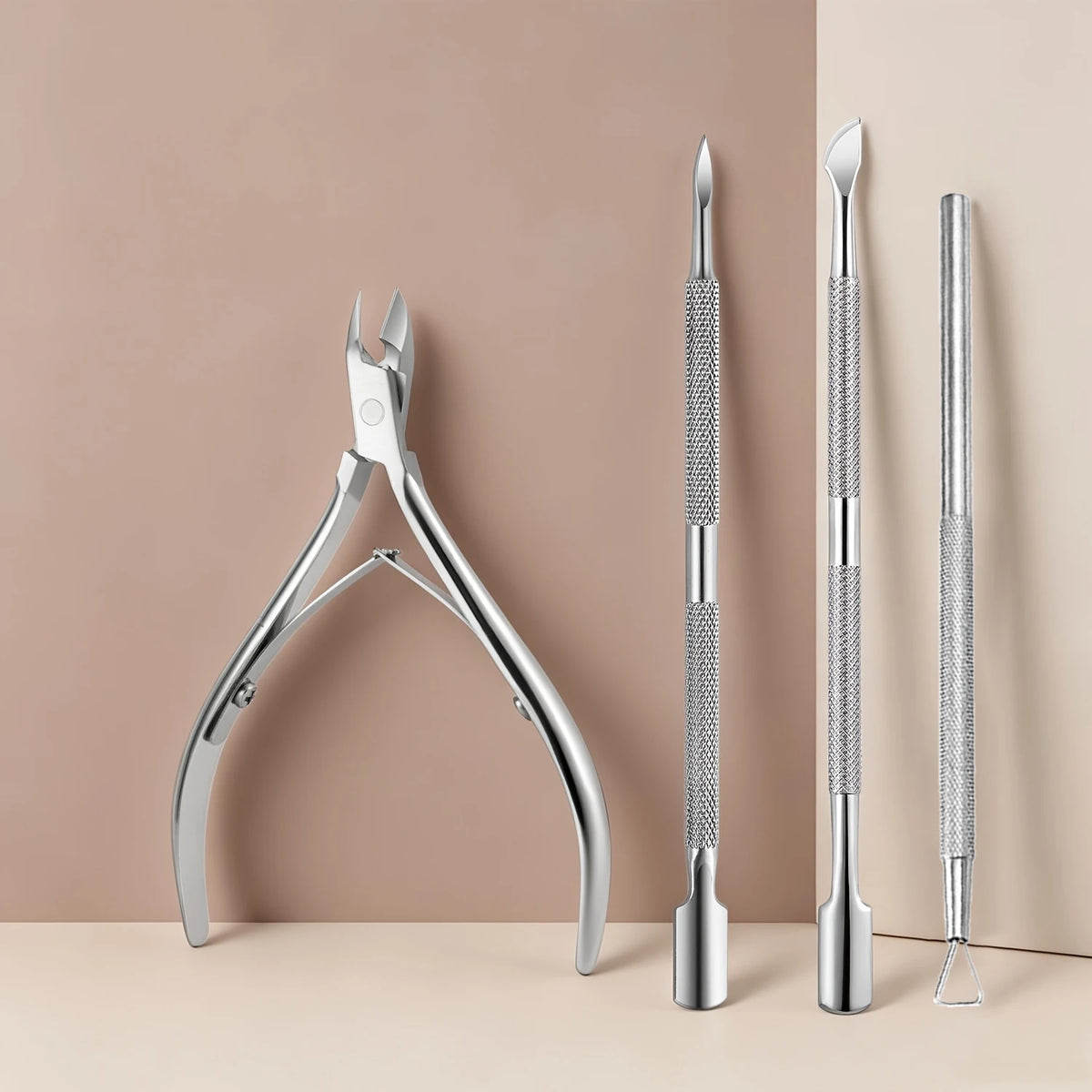 1/4Pcs Nippers Nail Manicure Scissors Cuticle Clippers Trimmer Dead Skin Remover Pedicure Stainless Steel Cutters Tool Cuticle