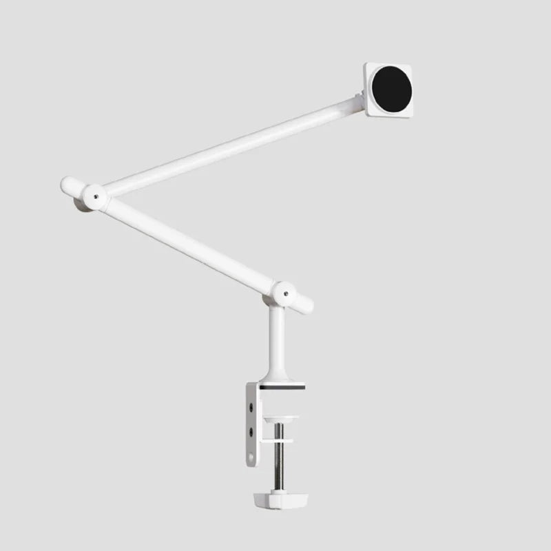 Magnetic Phone & Tablet Stand Adjustable Desk Clamp Arm 360° Rotating Aluminum Holder for iPhone iPad Overhead Lazy Mount