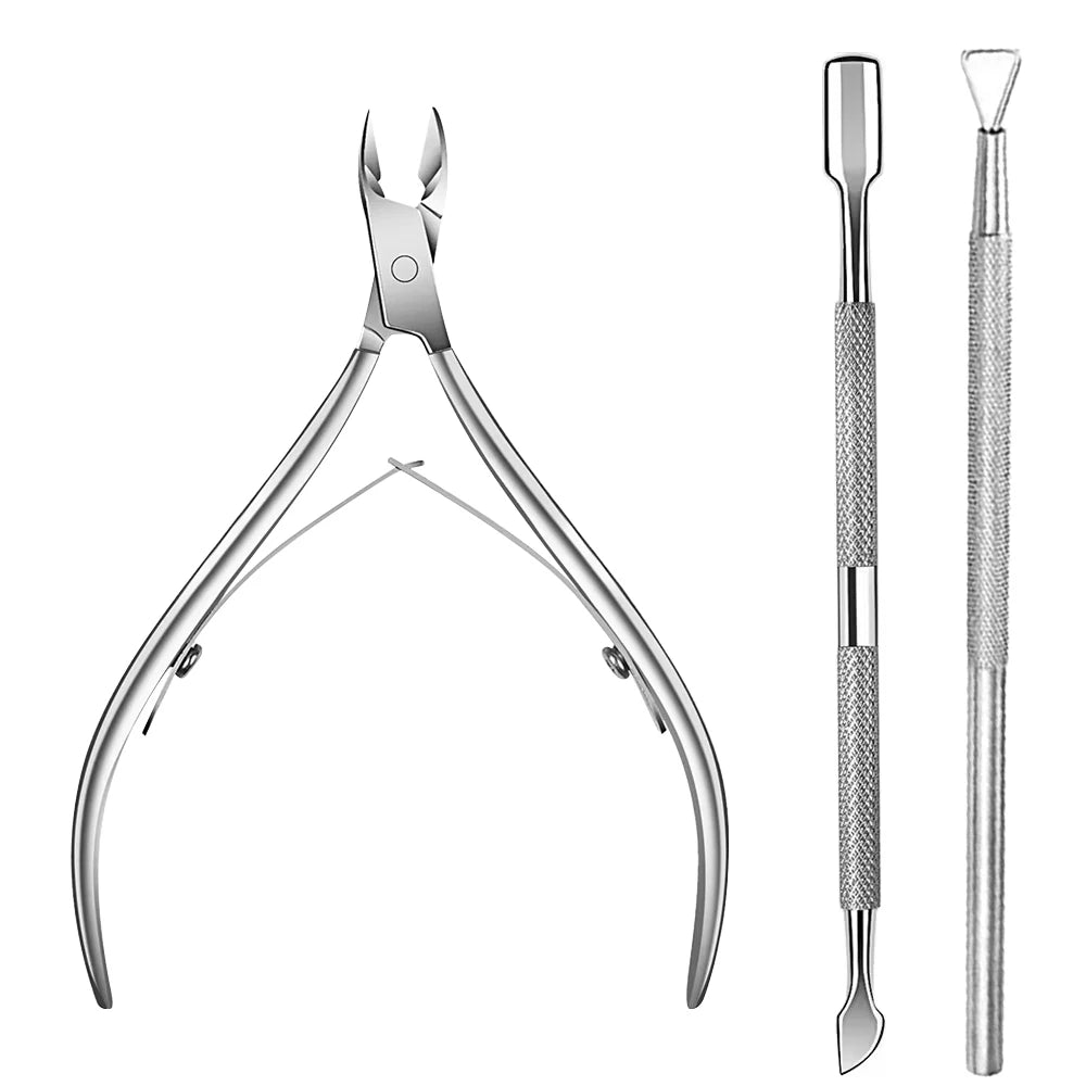 1/4Pcs Nippers Nail Manicure Scissors Cuticle Clippers Trimmer Dead Skin Remover Pedicure Stainless Steel Cutters Tool Cuticle