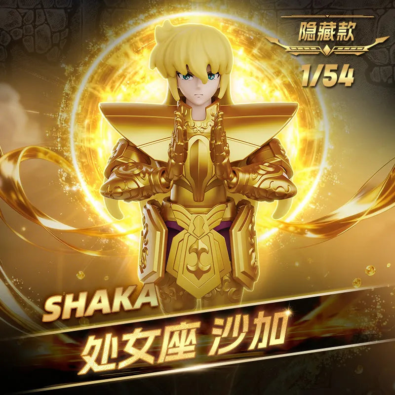 BLOKEES Original Saint Seiya GALAXY VERSION V04 Gold Zodiac V02 Virgo SHAKA Gemini SAGA Pisces Assembly Action Figure Toy Gift